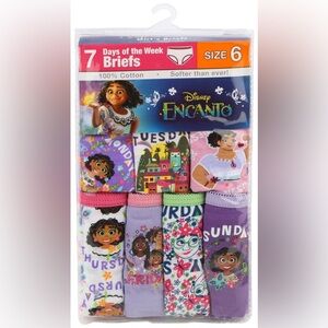 🌸 Disney Little Girls 7 Pk Encanto Cotton Briefs 💞